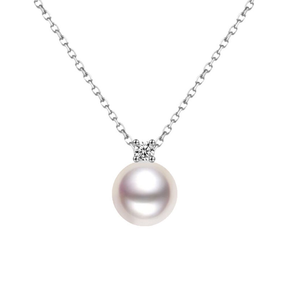 Picture of 925 Sterling Silver Natural Freshwater Pearl Necklace
